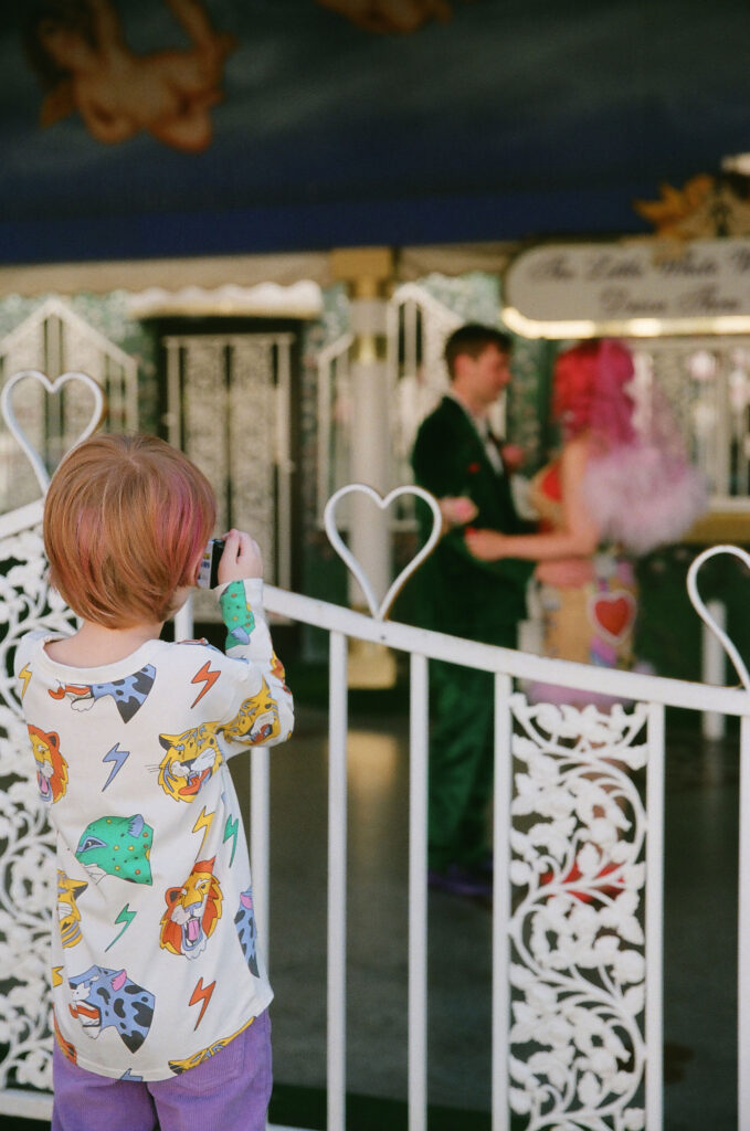 vibrant elopement day in las vegas 