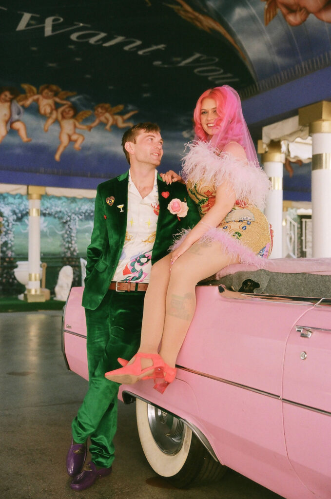 fun and playful las vegas elopement 