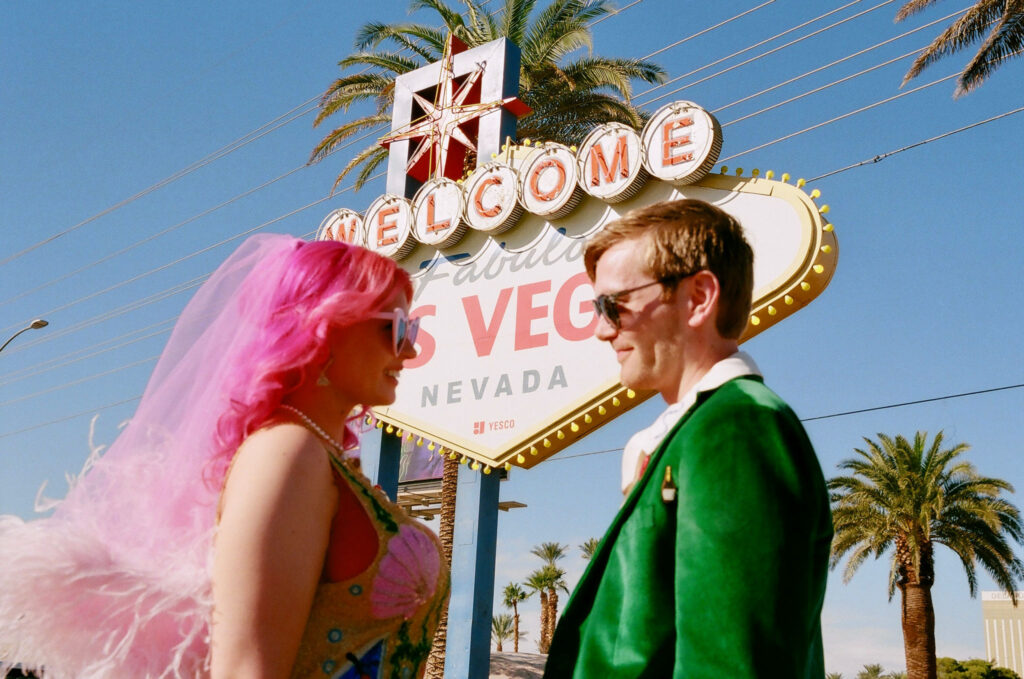 Vibrant Elopement Day in Las Vegas – Jemima + Josh