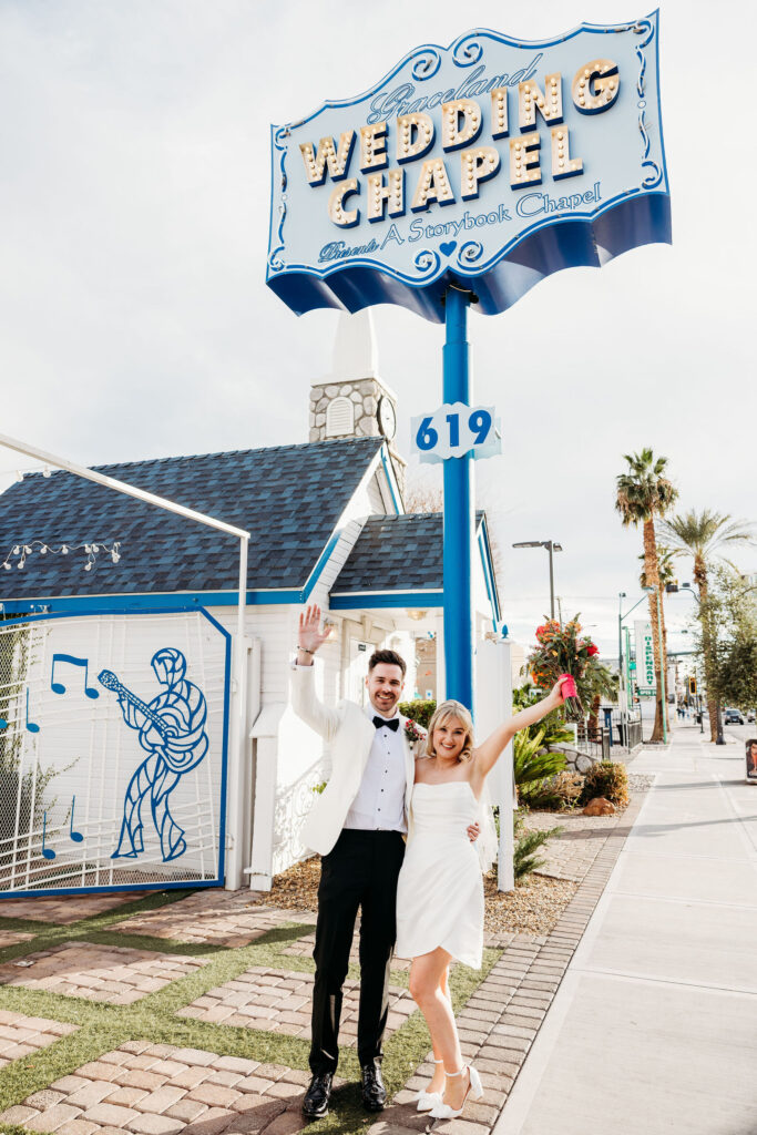 cute couple at their photoshoot in las vegas