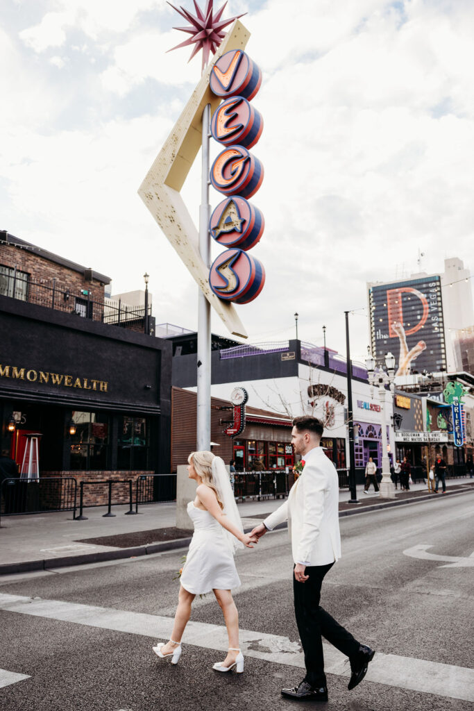 couple walking around DTLV