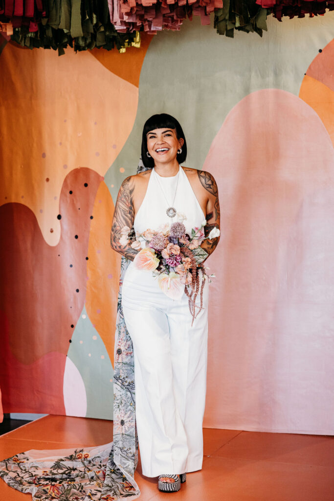 stunning portraits of the bride after her ceremony