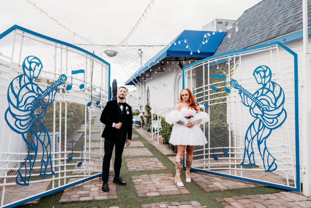 Katie & Ash Turned Their Las Vegas Bridal Session Into A Full-Blown Party!