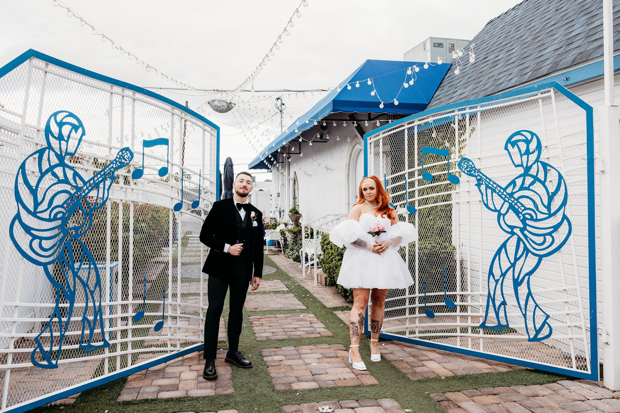 Katie & Ash Turned Their Las Vegas Bridal Session Into A Full-Blown Party!