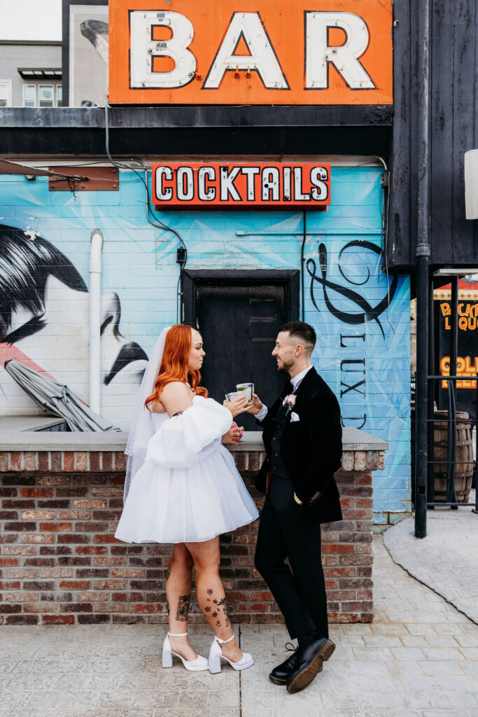 Katie & Ash Turned Their Las Vegas Bridal Session Into A Full-Blown Party!