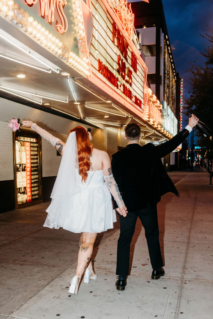 Katie & Ash Turned Their Las Vegas Bridal Session Into A Full-Blown Party!
