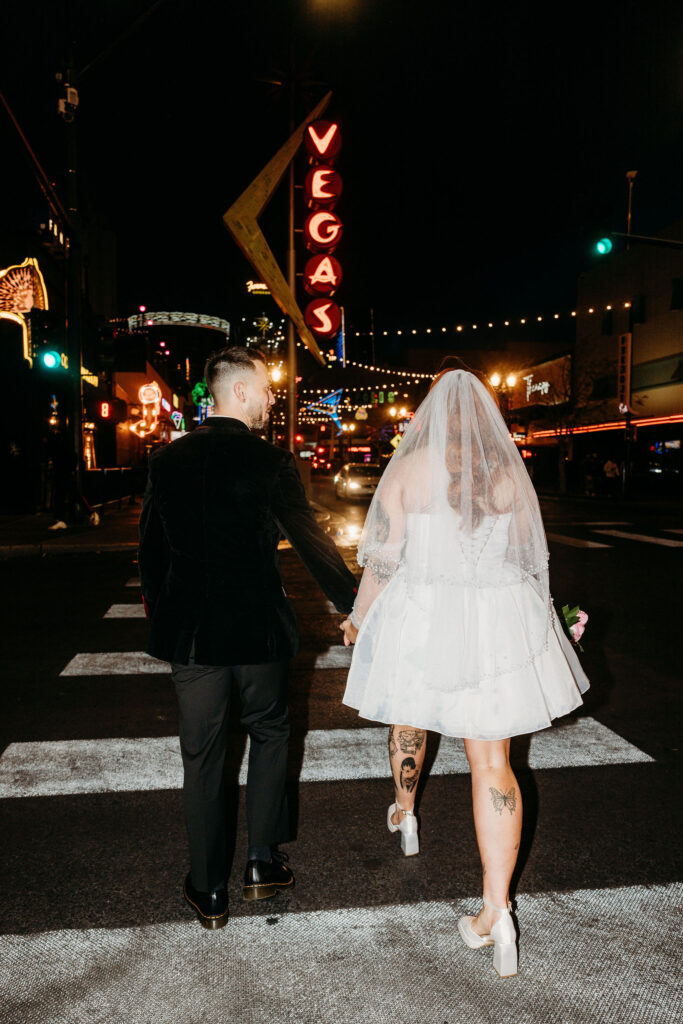 Katie & Ash Turned Their Las Vegas Bridal Session Into A Full-Blown Party!
