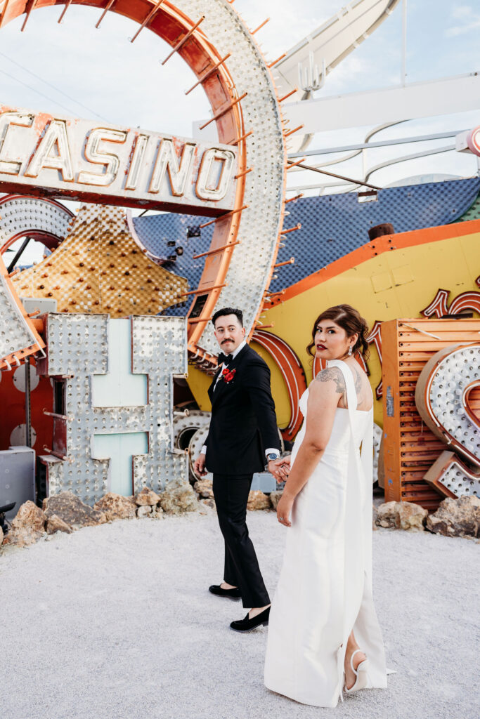 couple posing for the camera during their session