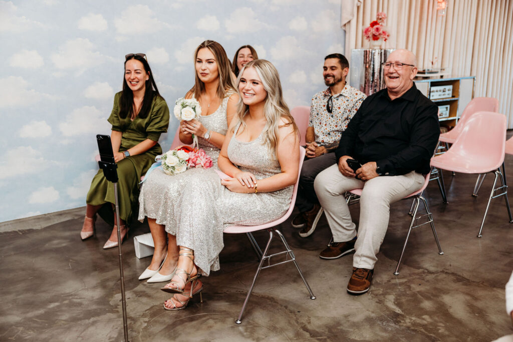 guests at the elopement ceremony