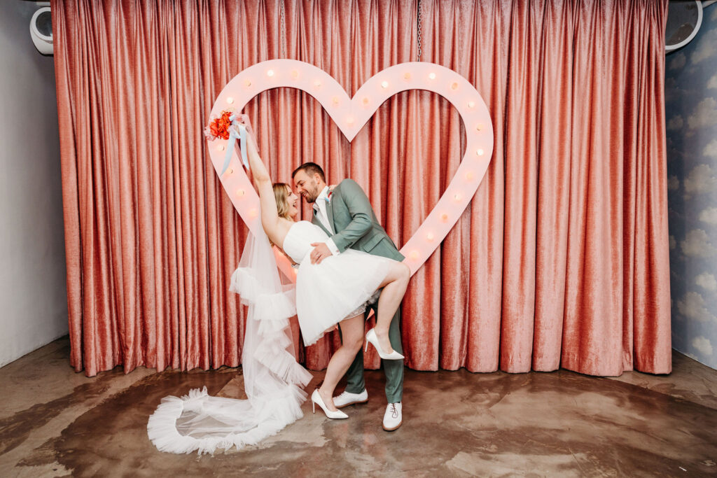 A Vintage Sure Thing Chapel Elopement That’s All Glitter, Glam, and True Love Vibes