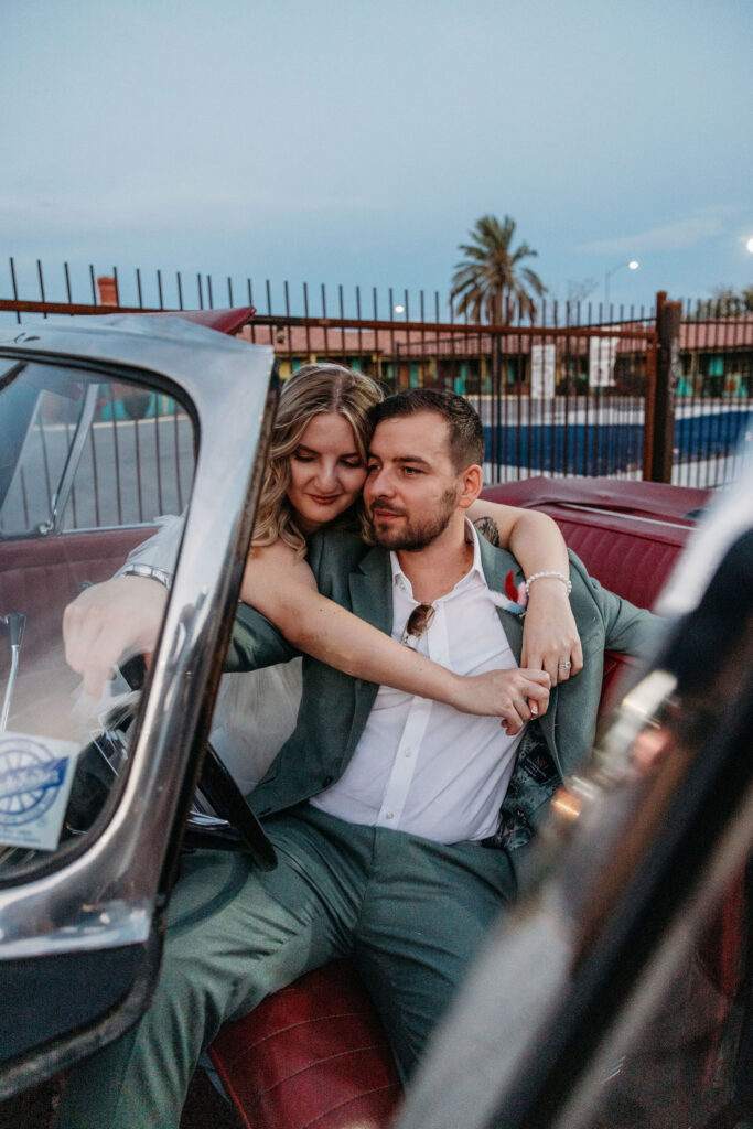 A Vintage Sure Thing Chapel Elopement That’s All Glitter, Glam, and True Love Vibes