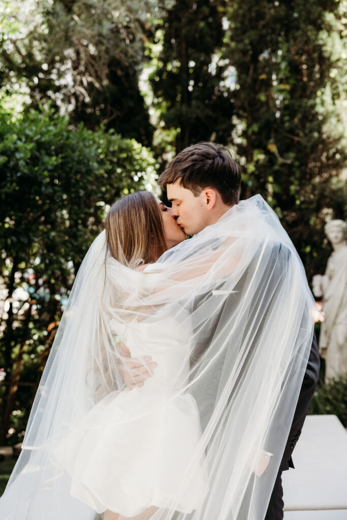 Elegant Caesar’s Palace Wedding Followed by Retro Downtown Las Vegas Portraits