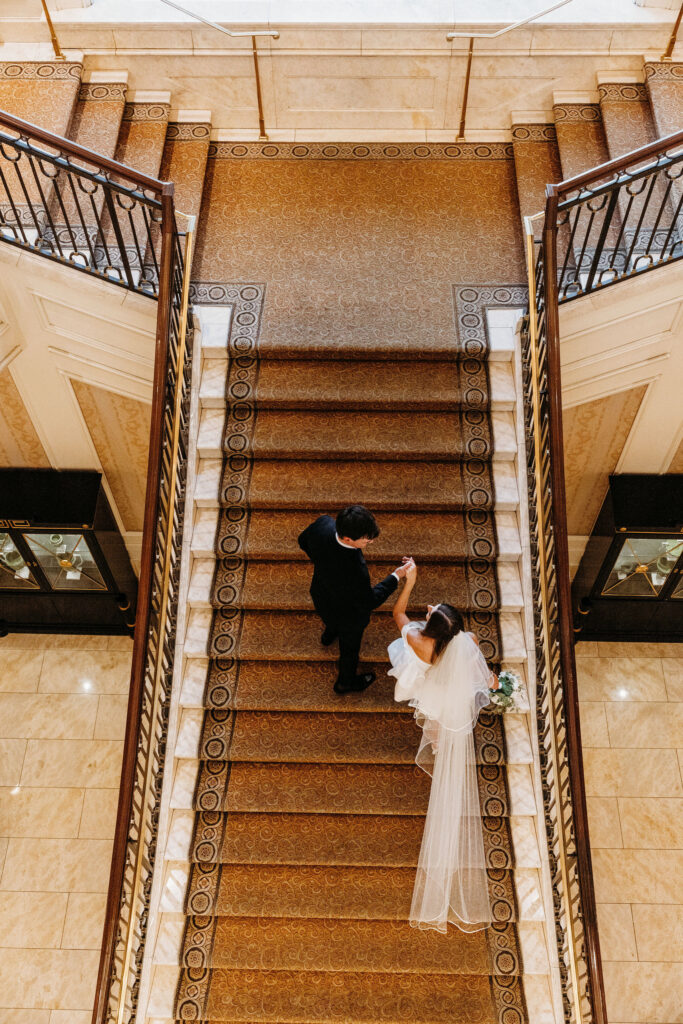 Elegant Caesar’s Palace Wedding Followed by Retro Downtown Las Vegas Portraits