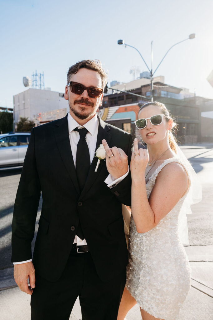 fun bridal portraits in DTLV