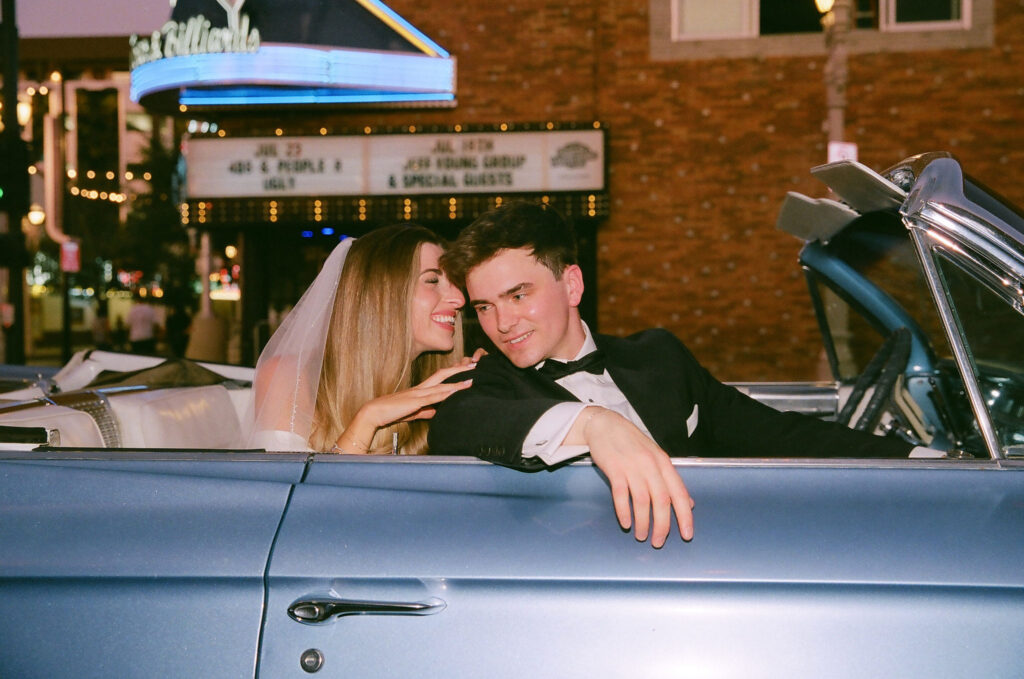 Elegant Caesar’s Palace Wedding Followed by Retro Downtown Las Vegas Portraits
