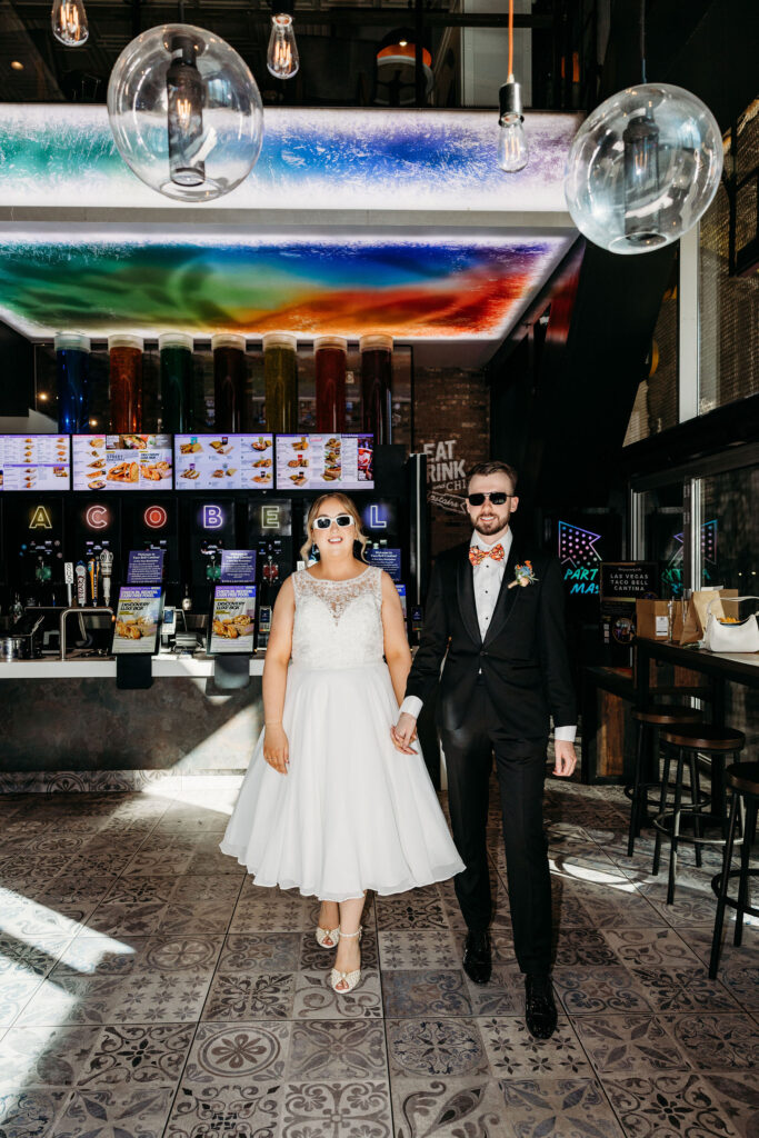 fun bridal photos in vegas