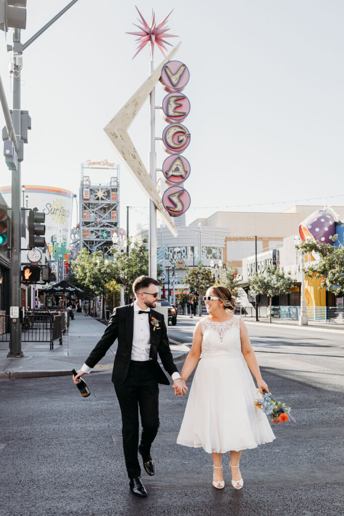 Anna & Matthew’s Taco Bell Cantina Elopement: A Playful Las Vegas Love Story