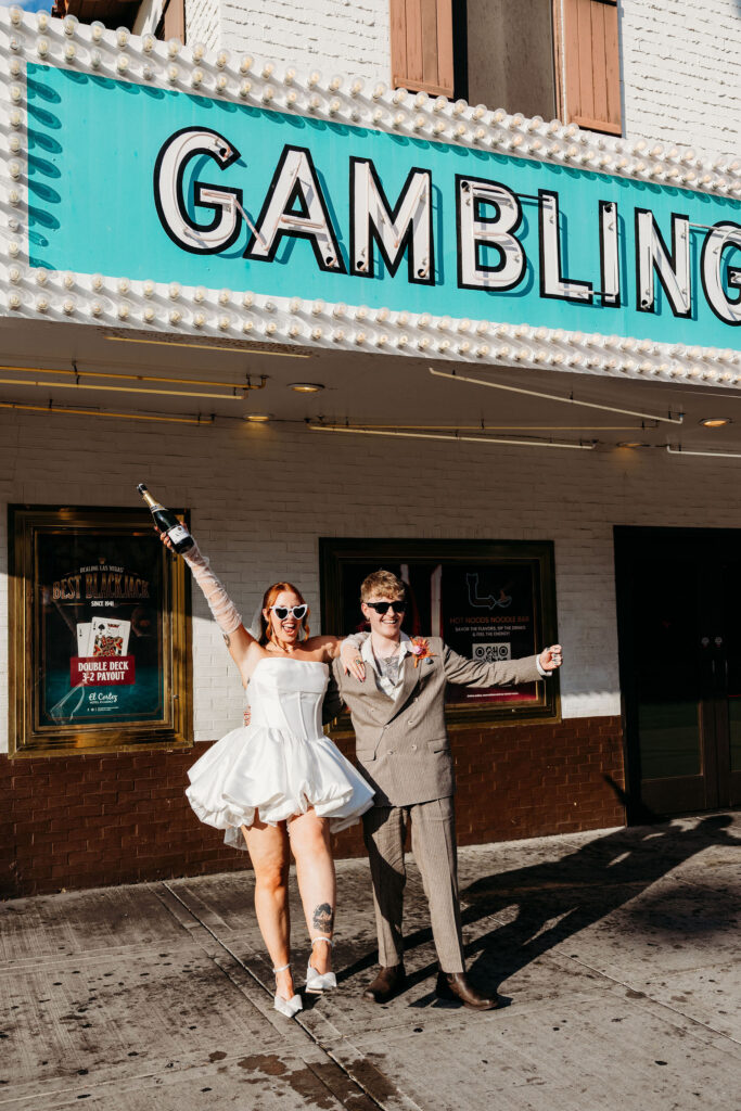 happy couple at their bridal session