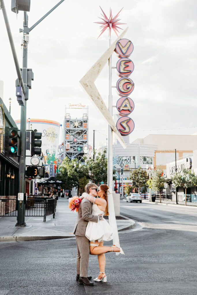 Charlie & Rebecca Playful Vegas Elopement at Sure Thing Chapel