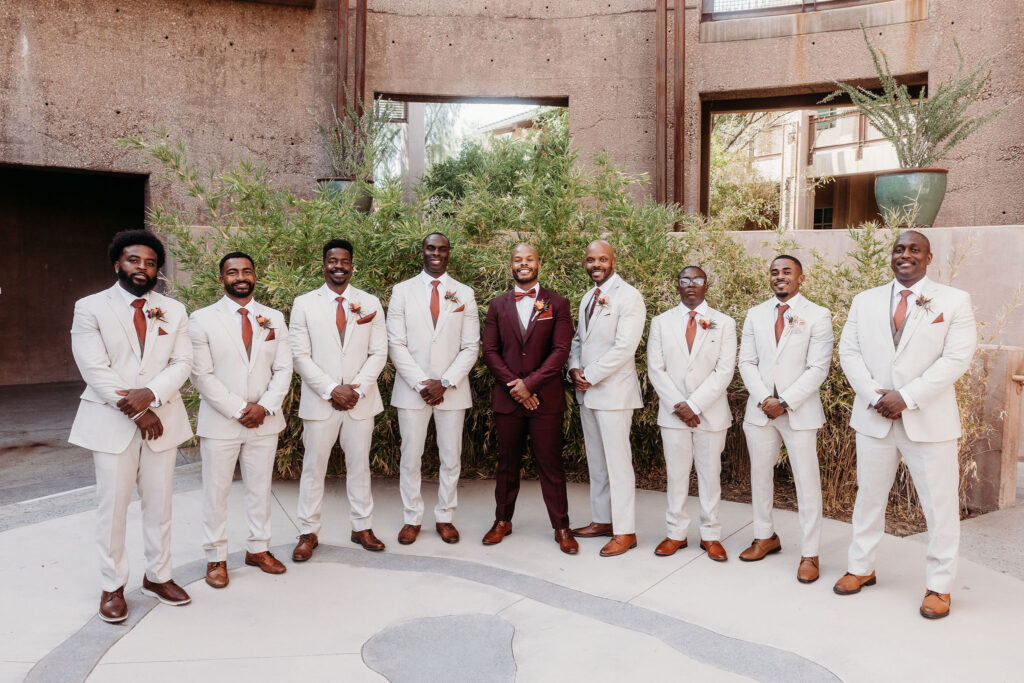 Rachel & Shadaveon’s Warm, Colorful Fall Wedding at Springs Preserve