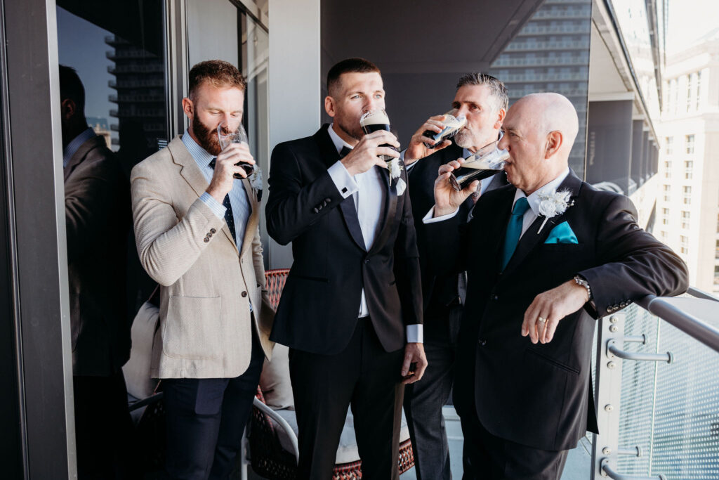 picture of the groom and his groomsmen