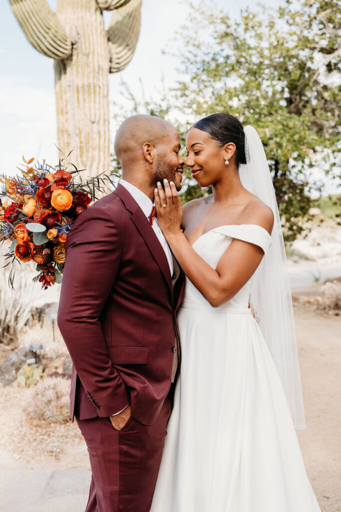 Rachel & Shadaveon’s Warm, Colorful Fall Wedding at Springs Preserve