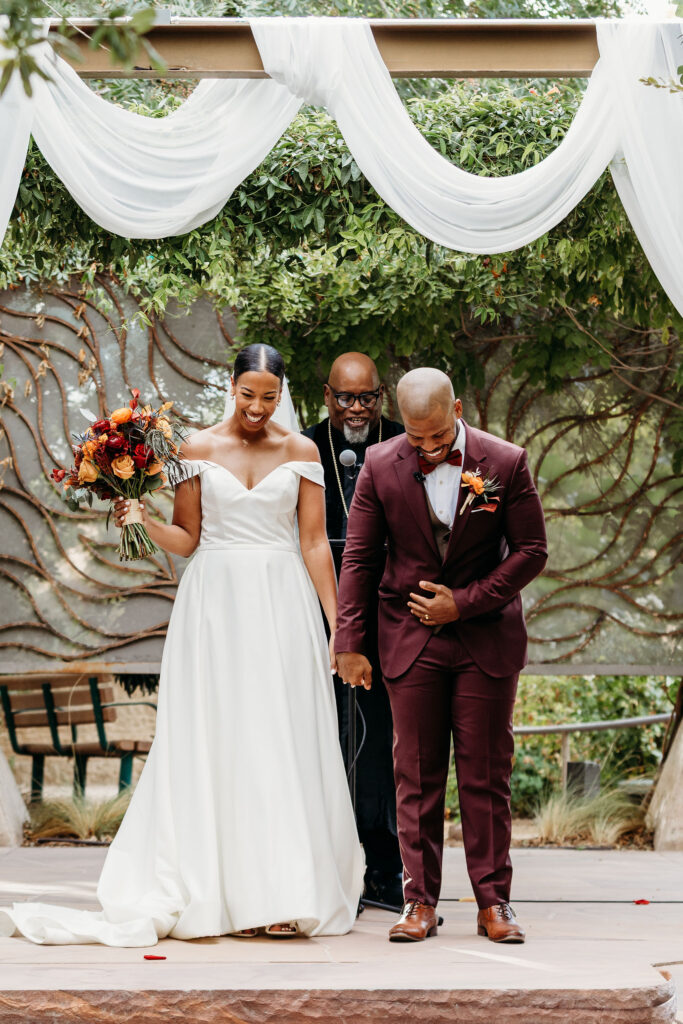 Rachel & Shadaveon’s Warm, Colorful Fall Wedding at Springs Preserve