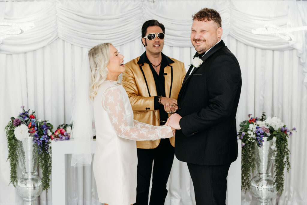 Vintage Vegas Romance: Molly & Mitch’s Little White Chapel Elopement