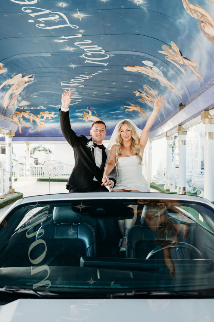 happy couple after their elopement ceremony