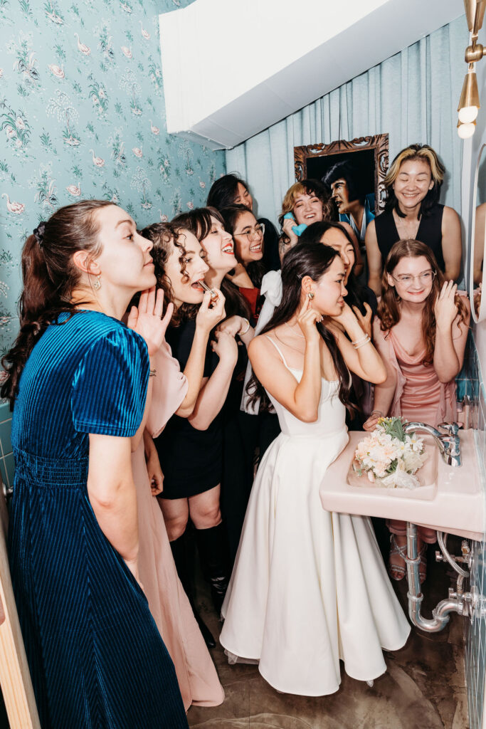 cute picture of the bride and her friends