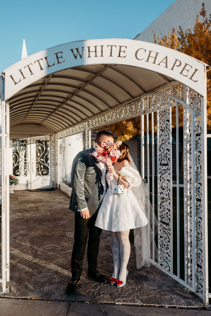cute picture of the newlyweds during their dream elopement portraits