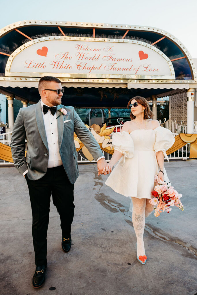 Iconic Las Vegas Elopement at Little White Wedding Chapel | Sophie & James