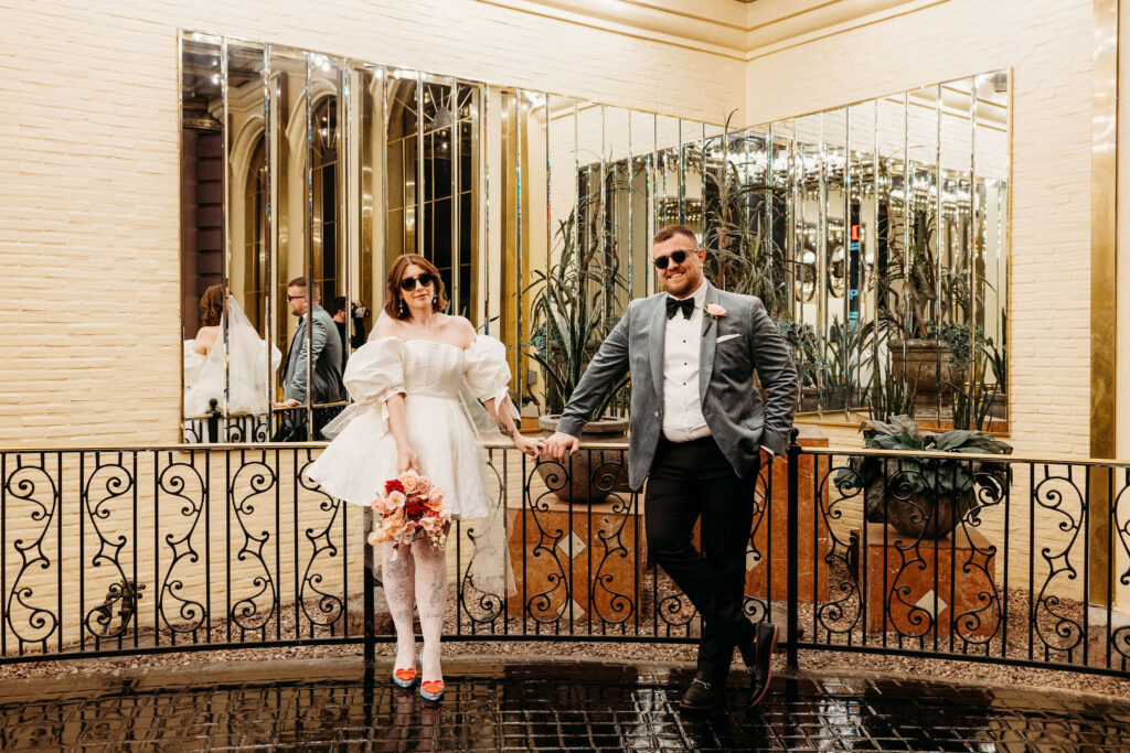 newly married couple at their dream elopement