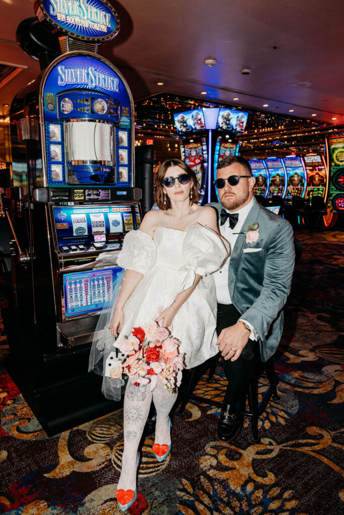 Iconic Las Vegas Elopement at Little White Wedding Chapel | Sophie & James
