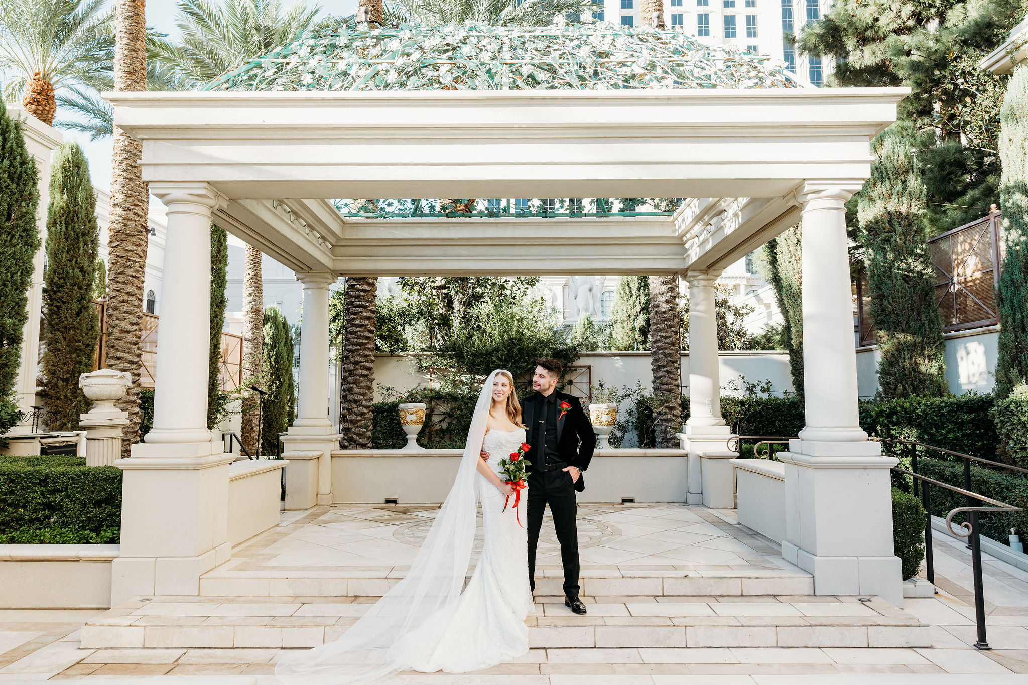 A Classic Juno Gardens Wedding at Caesars Palace | Abby & Andrew’s Las Vegas Celebration