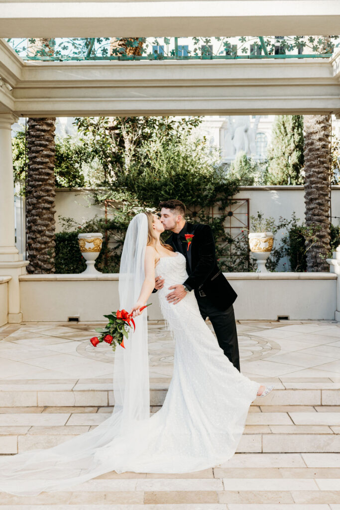 A Classic Juno Gardens Wedding at Caesars Palace | Abby & Andrew’s Las Vegas Celebration