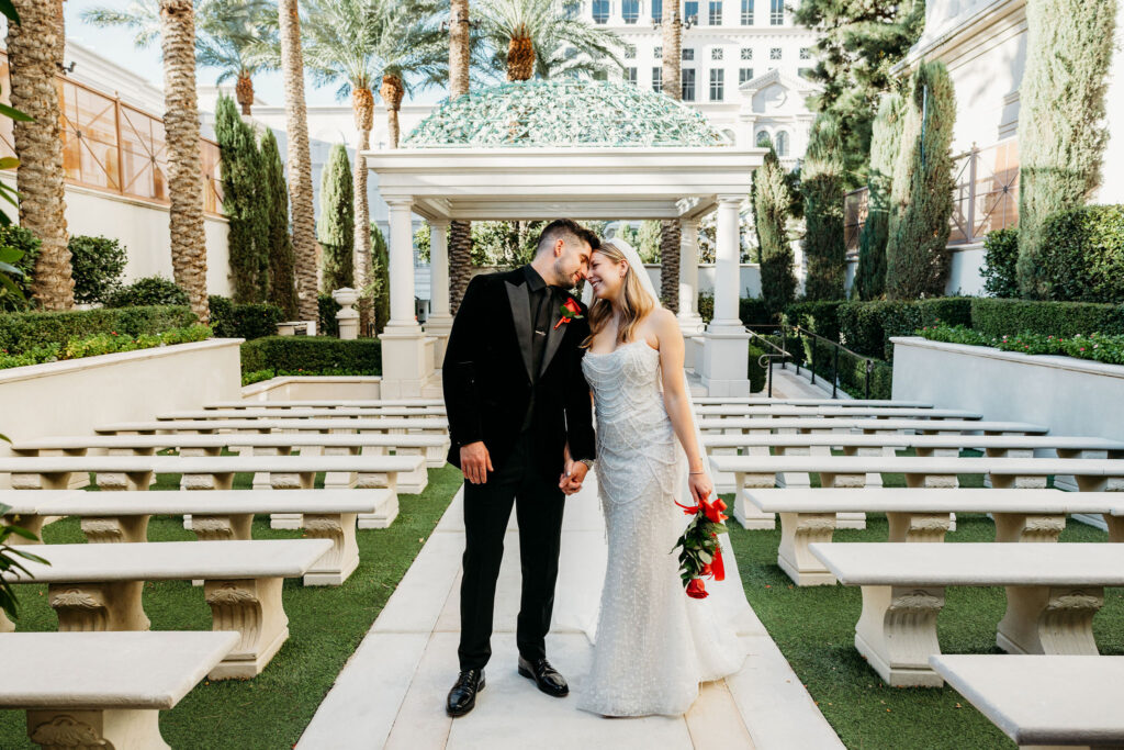A Classic Juno Gardens Wedding at Caesars Palace | Abby & Andrew’s Las Vegas Wedding
