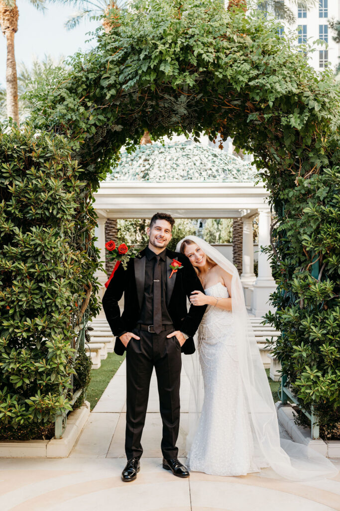 A Classic Juno Gardens Wedding at Caesars Palace | Abby & Andrew’s Las Vegas Celebration