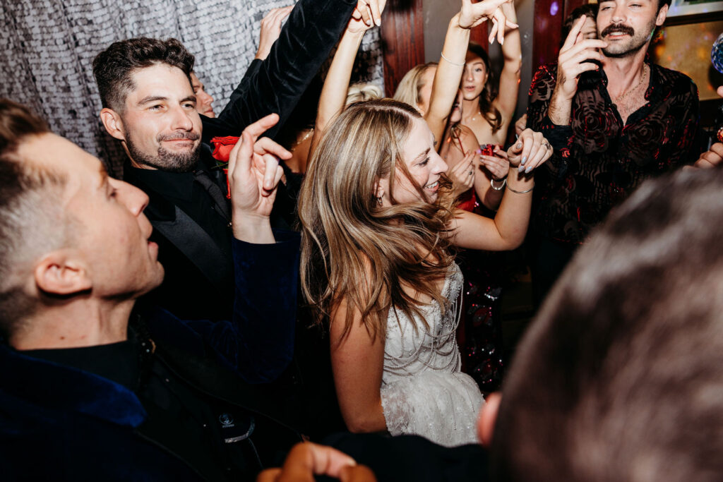 fun and lively wedding reception party