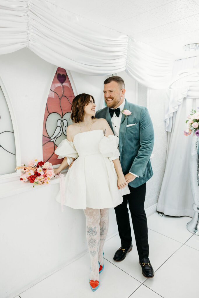 Iconic Las Vegas Elopement at Little White Wedding Chapel | Sophie & James