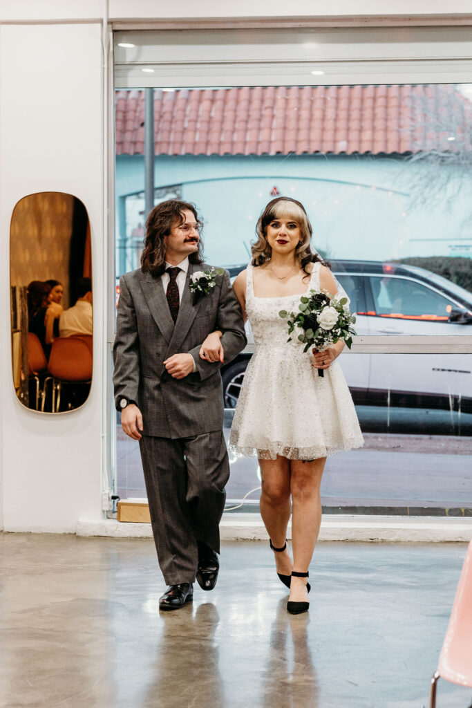 Desiree & Ryan’s Artsy Las Vegas Elopement at Sure Thing Chapel and Fremont Street