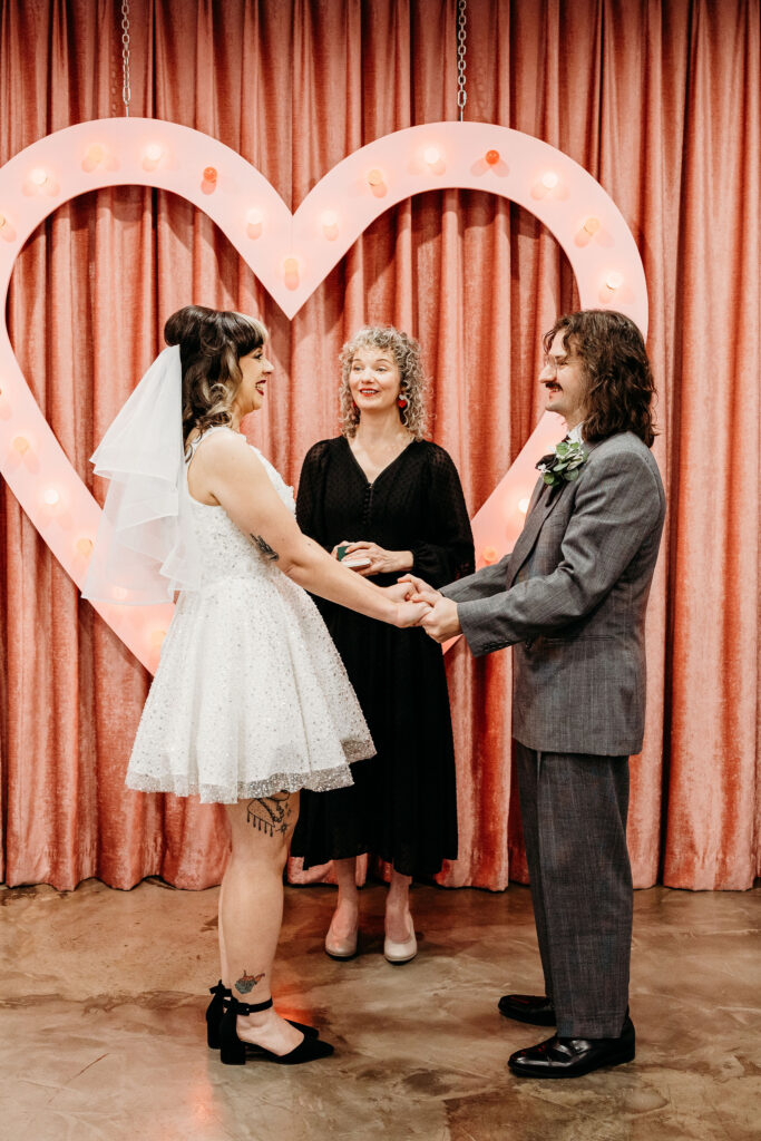 Desiree & Ryan’s Artsy Las Vegas Elopement at Sure Thing Chapel and Fremont Street