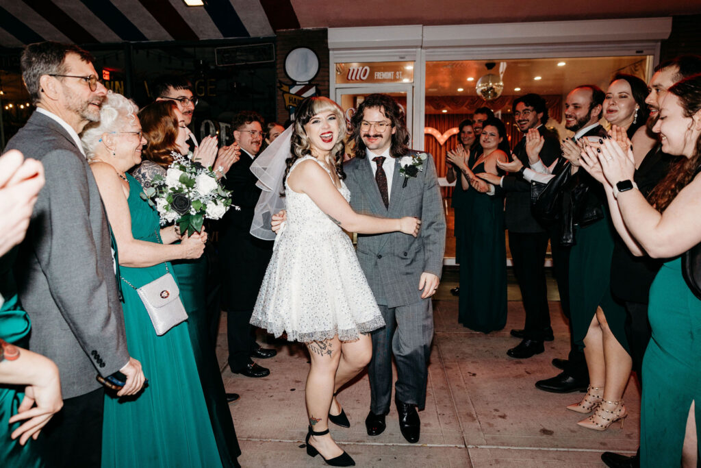 Desiree & Ryan’s Artsy Las Vegas Elopement at Sure Thing Chapel and Fremont Street