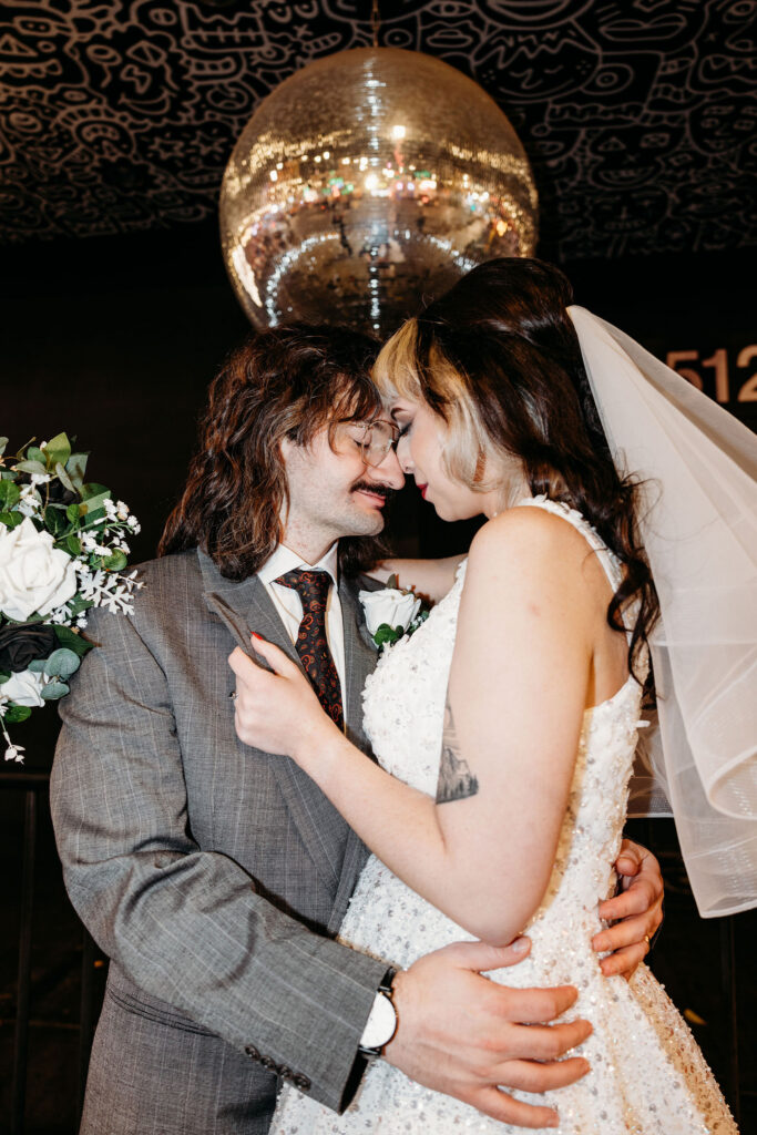 Desiree & Ryan’s Artsy Las Vegas Elopement at Sure Thing Chapel and Fremont Street