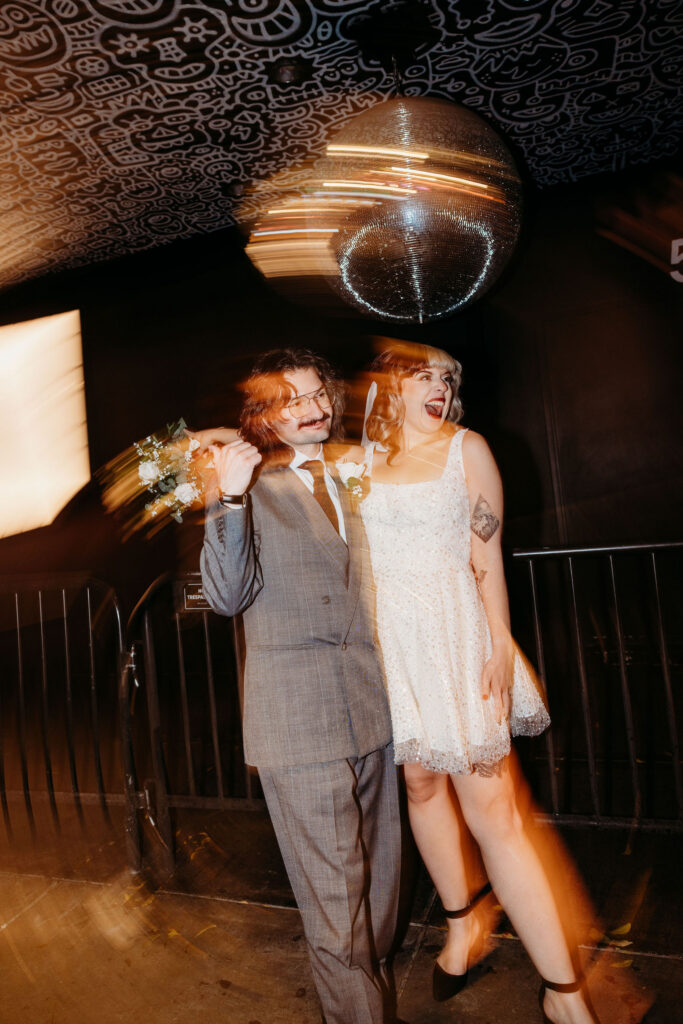 Desiree & Ryan’s Artsy Las Vegas Elopement at Sure Thing Chapel and Fremont Street