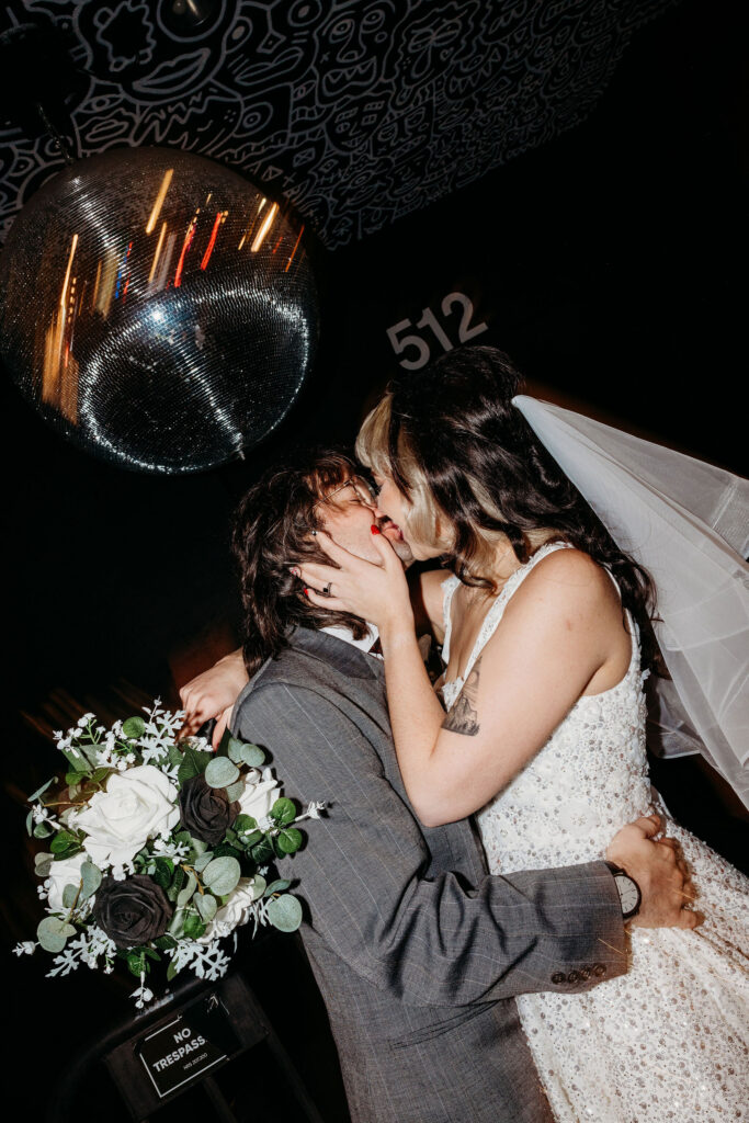 Desiree & Ryan’s Artsy Las Vegas Elopement at Sure Thing Chapel and Fremont Street