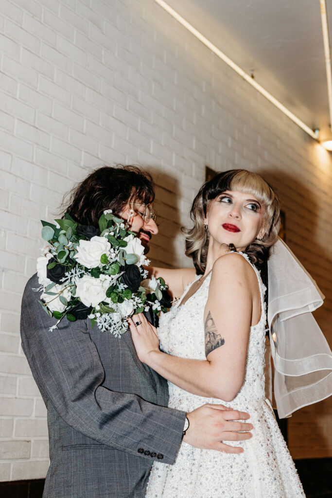 Desiree & Ryan’s Artsy Las Vegas Elopement at Sure Thing Chapel and Fremont Street