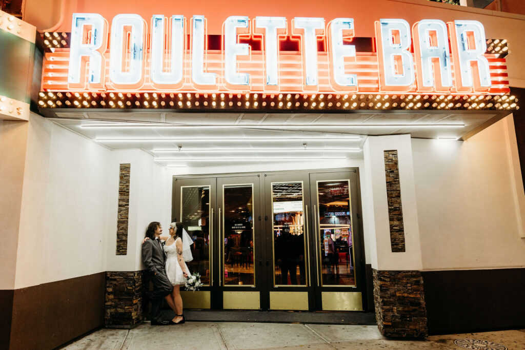 Desiree & Ryan’s Artsy Las Vegas Elopement at Sure Thing Chapel and Fremont Street