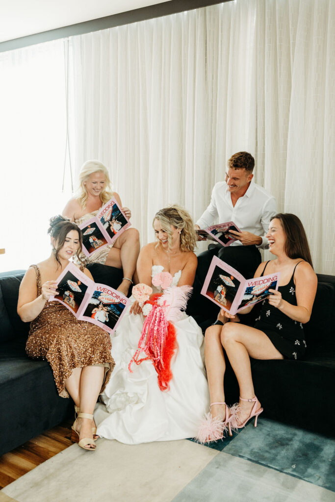 cute picture of the bride and her friends