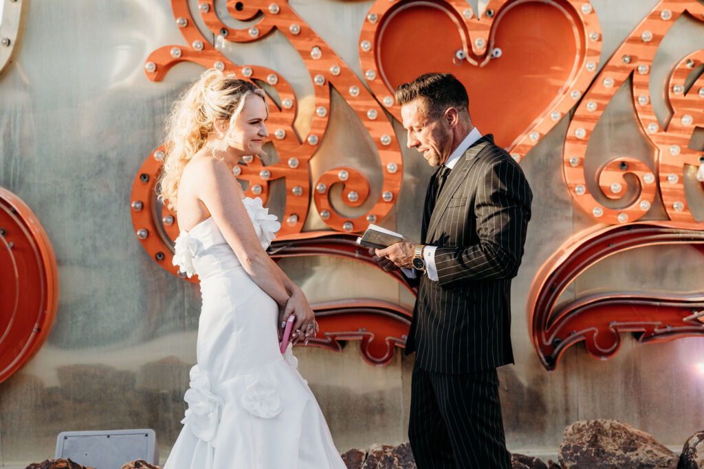 Neon Lights & After Party Vibes: Jessica & Patrick’s Neon Museum Wedding in Las Vegas
